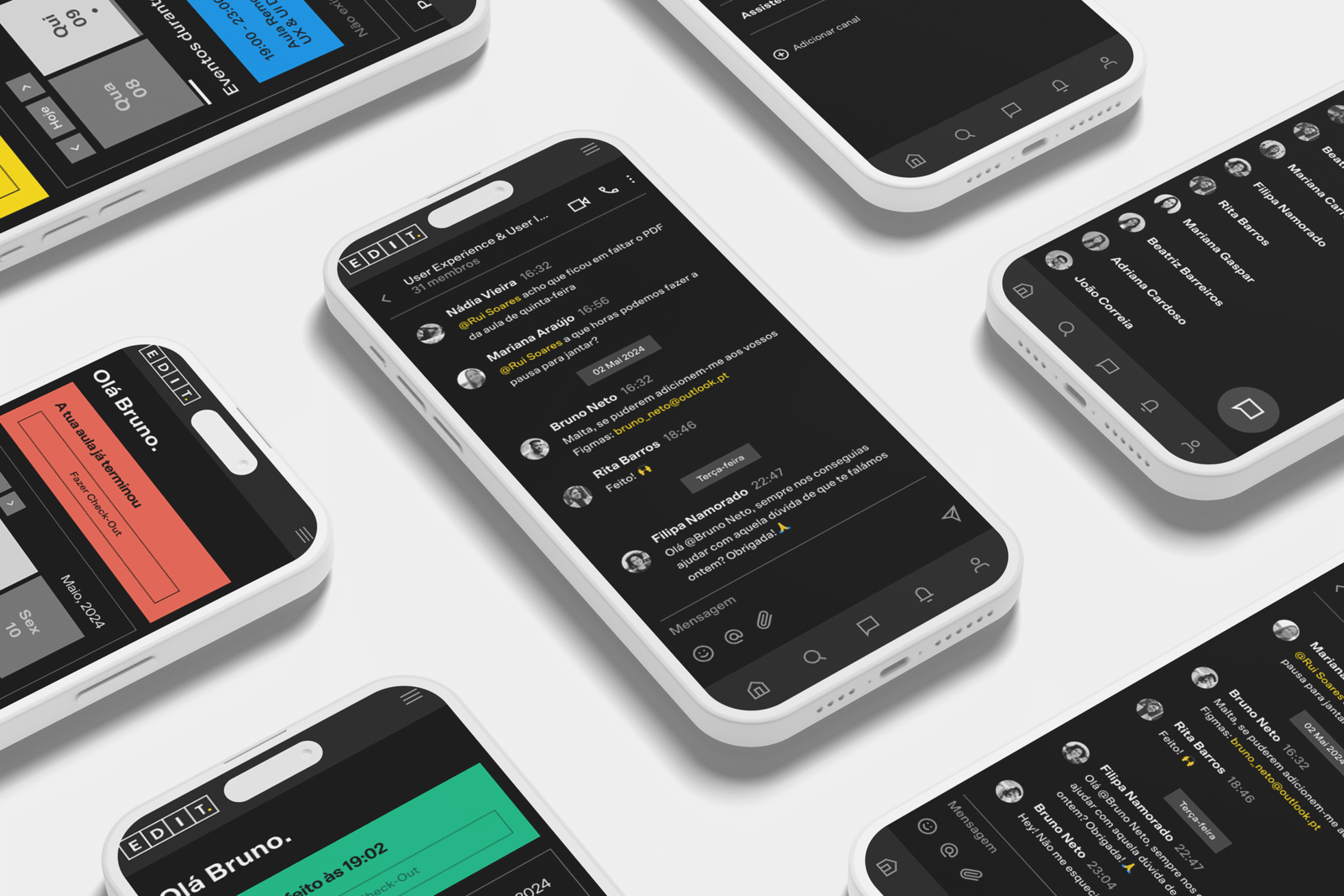 Edit. app shown on mobile