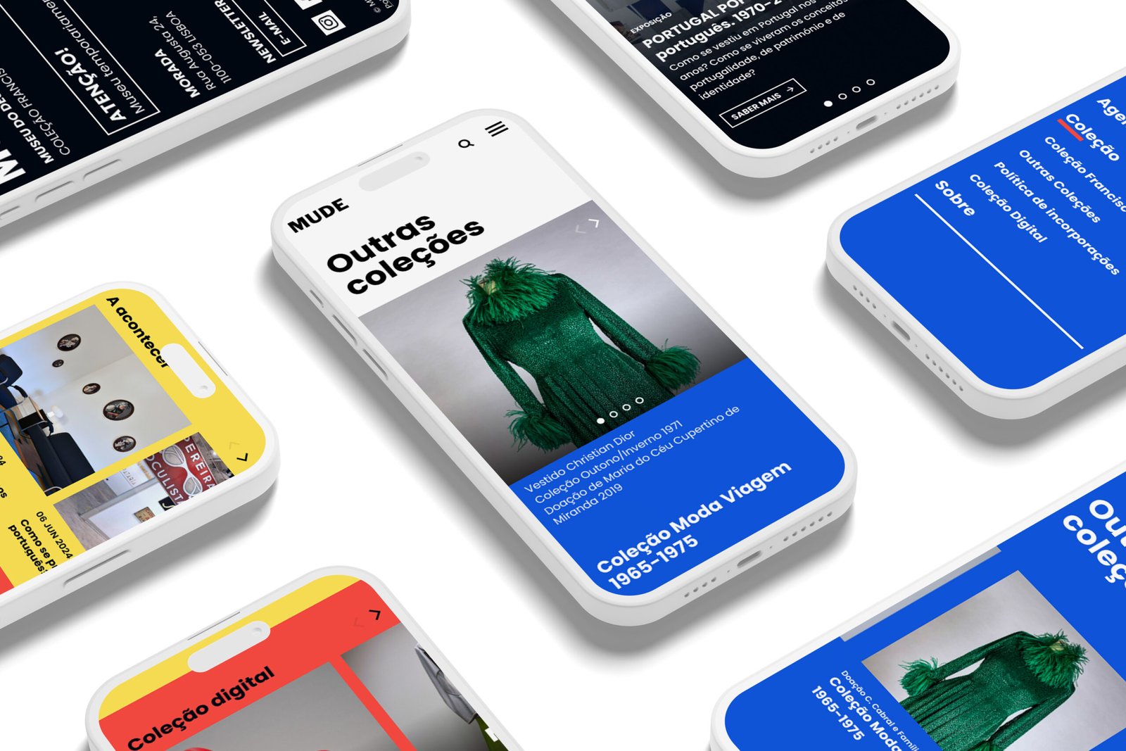 MUDE redesign on mobile screens